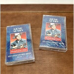 Gene Autray, 22 Legendary Hits,‎ 2 Cassette Tapes Set, 1995